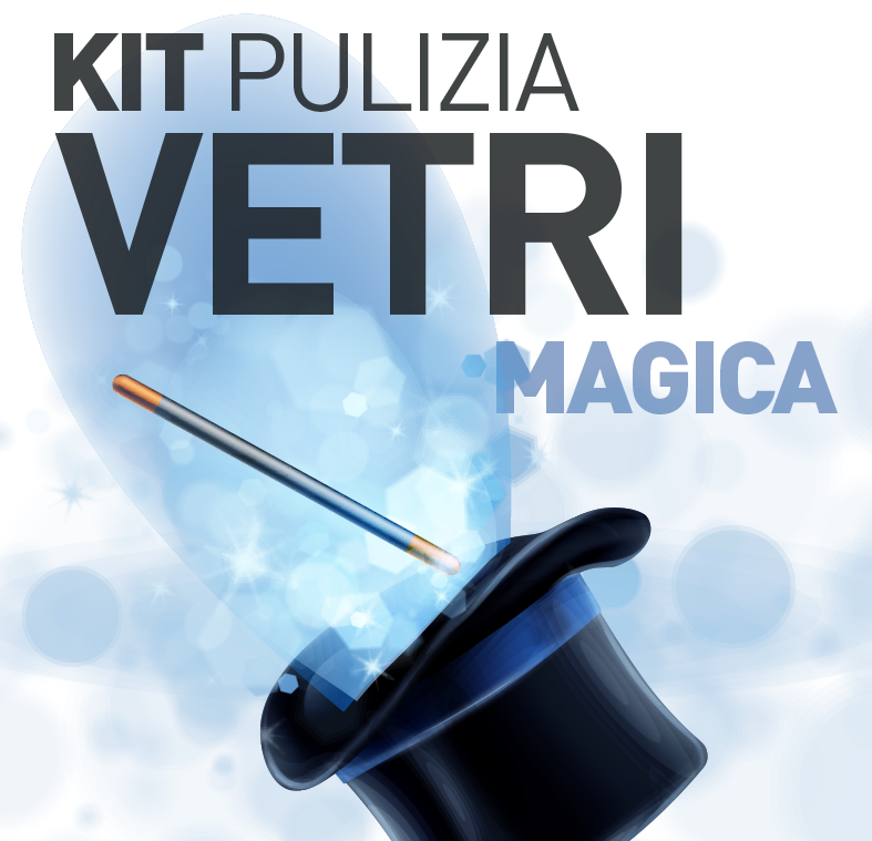 Kit per la pulizia dei vetri
