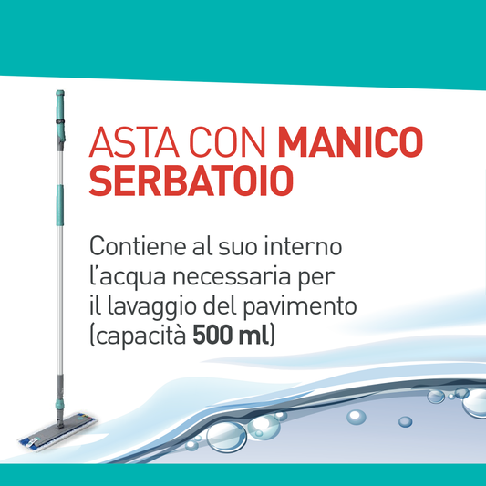 Kit Manico serbatoio fino a 500 ml con Ricambio sistema a strappo Microblue